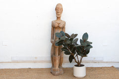 A 63" Tall Commanding Baule Female Figure