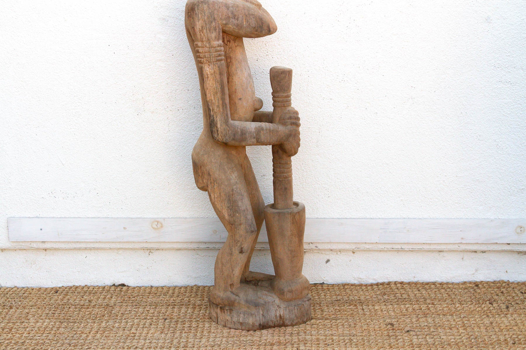 A 63" Tall Commanding Baule Female Figure