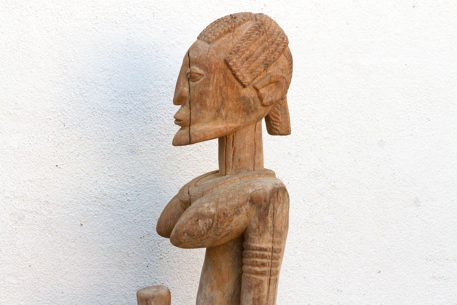 A 63" Tall Commanding Baule Female Figure