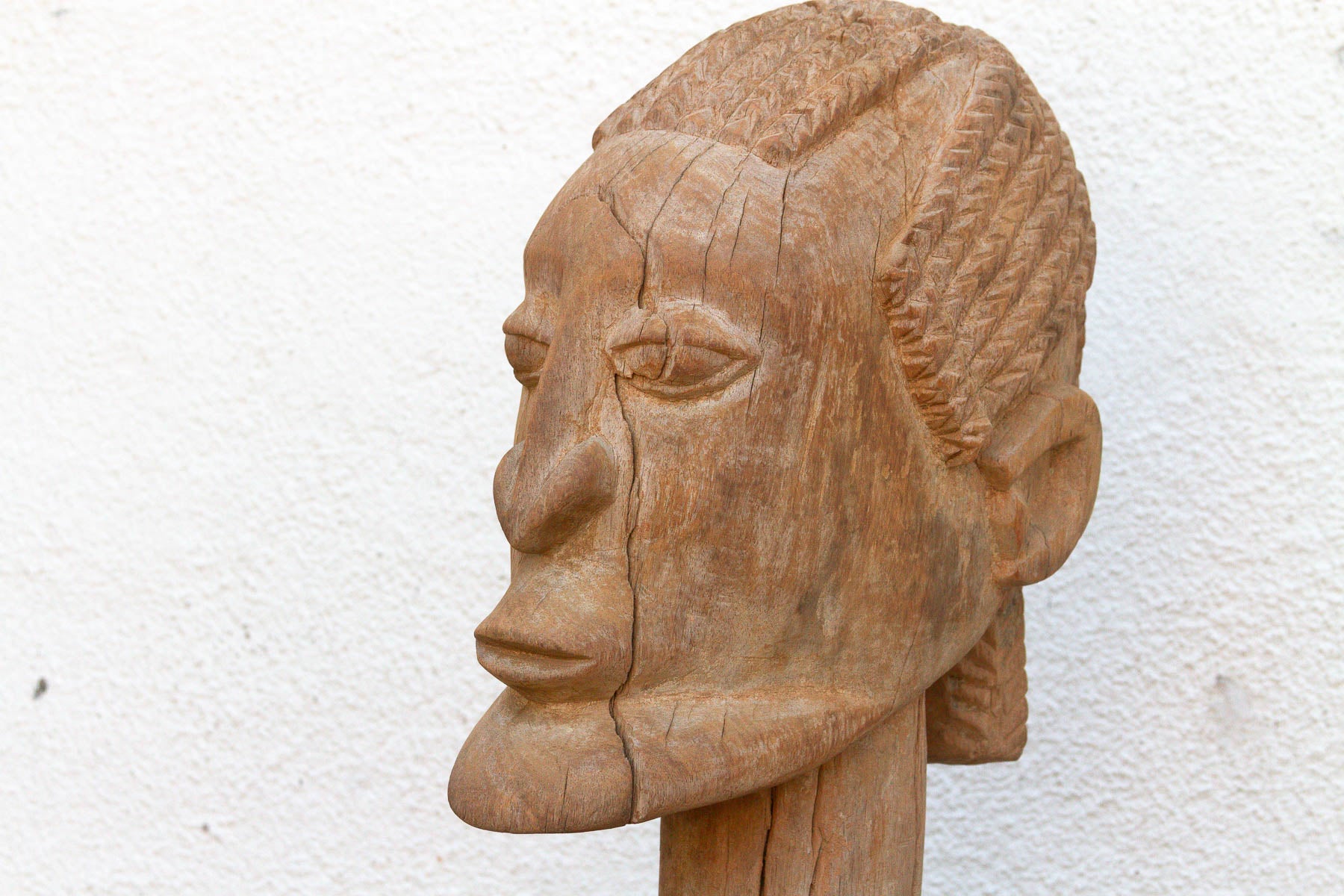 A 63" Tall Commanding Baule Female Figure