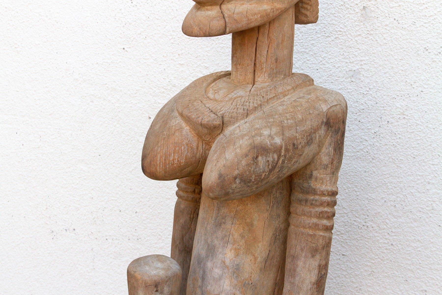 A 63" Tall Commanding Baule Female Figure