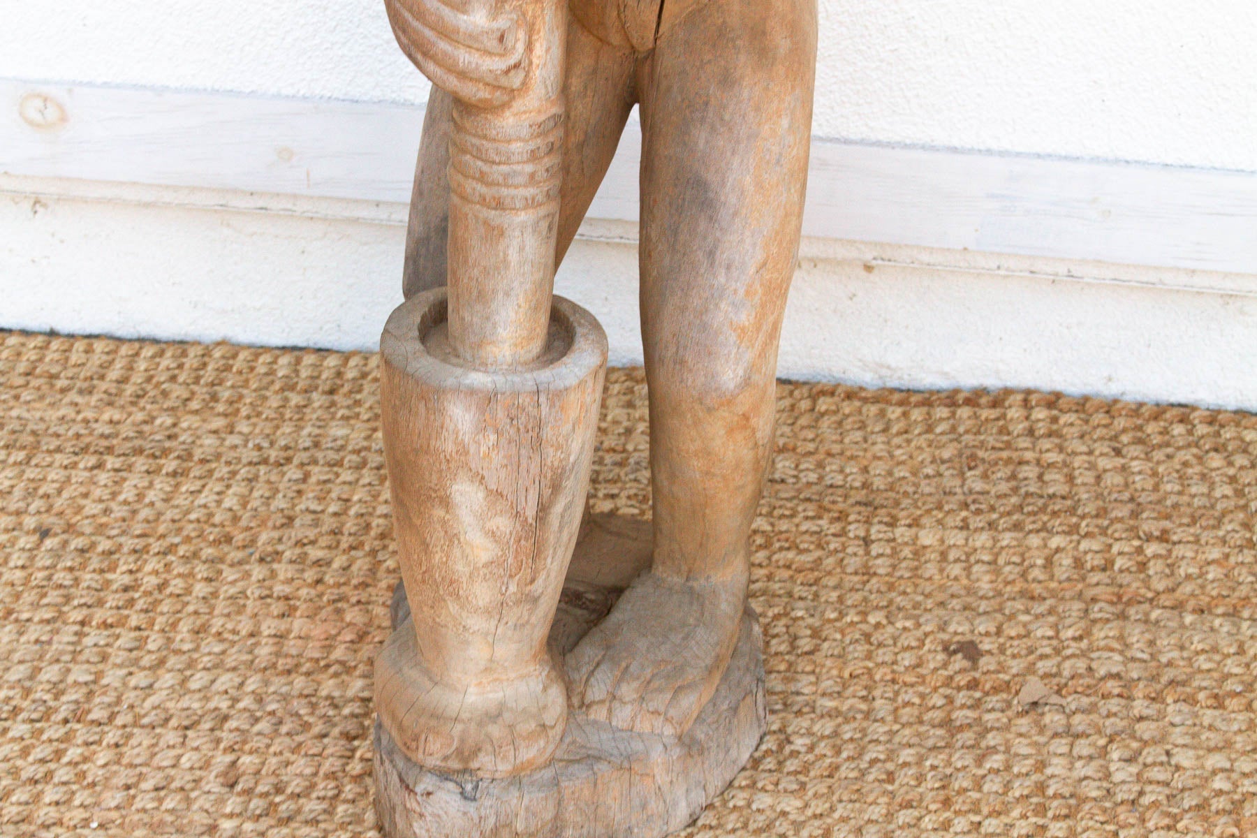 A 63" Tall Commanding Baule Female Figure