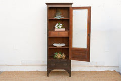 19th Century Handsome Colonial Vitrine Cabinet