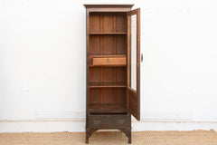 19th Century Handsome Colonial Vitrine Cabinet