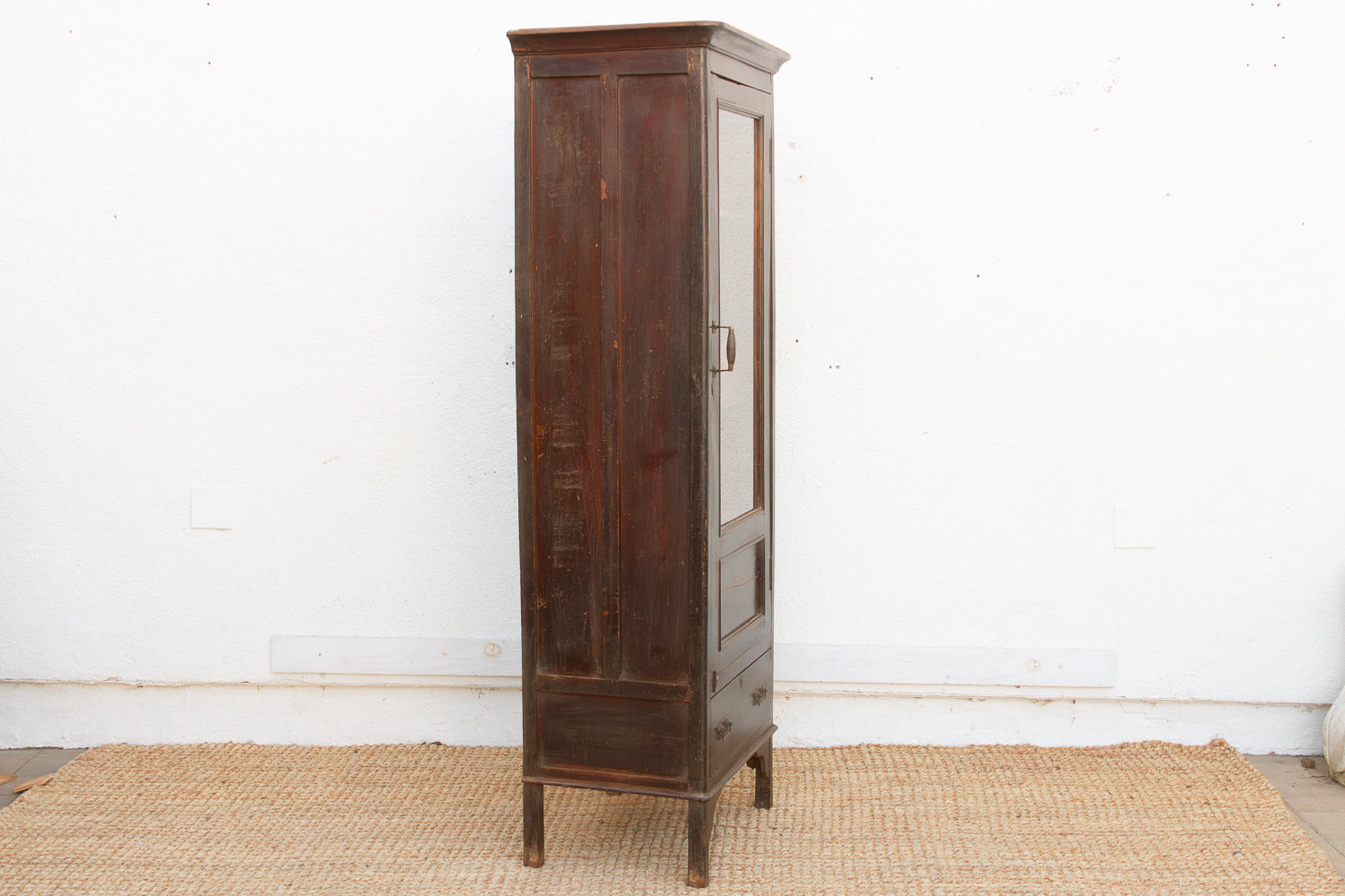 19th Century Handsome Colonial Vitrine Cabinet