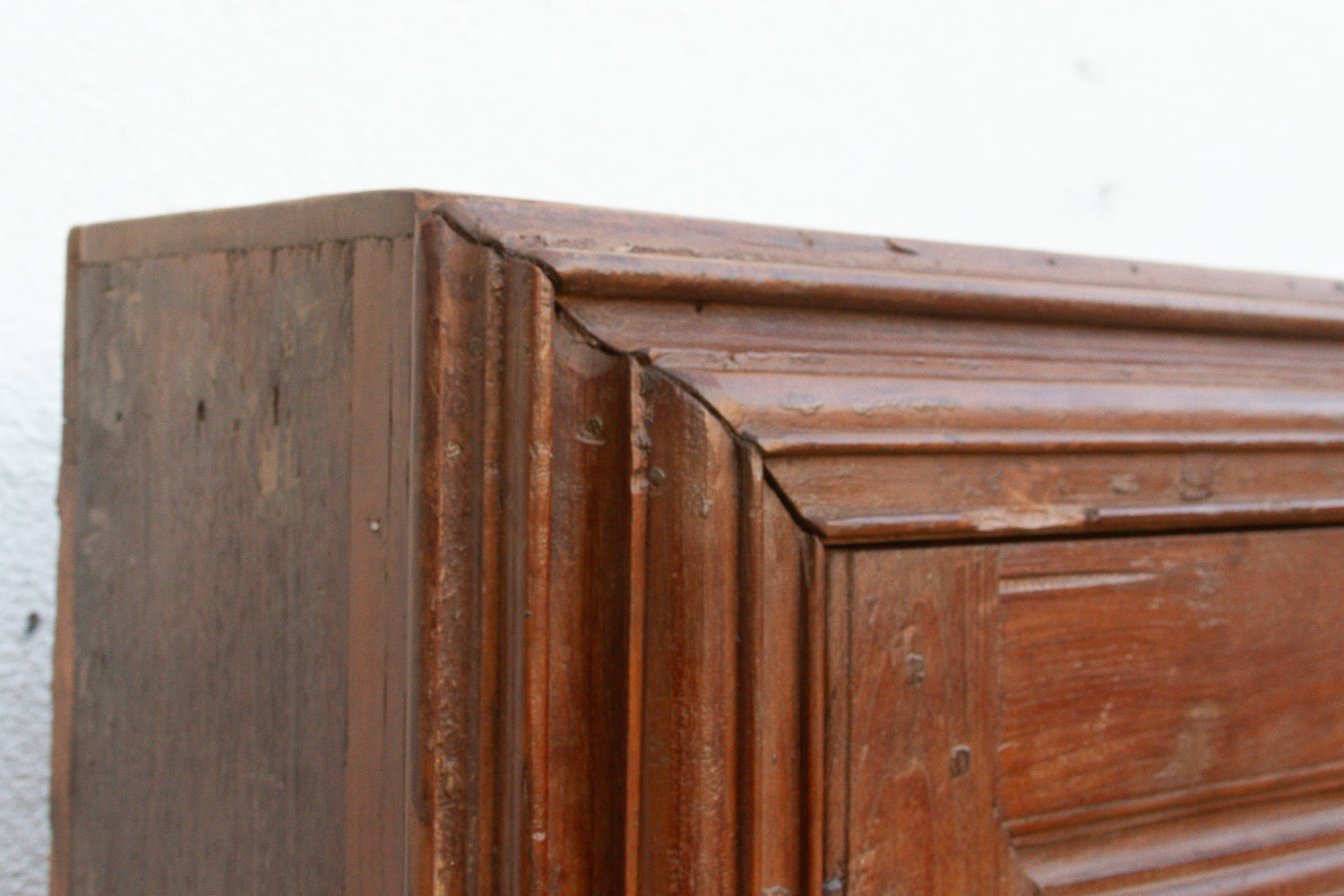 19th Century Carved Medallion Slim Cabinet