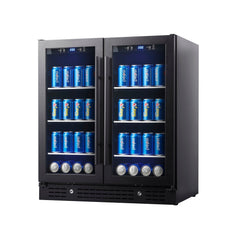 30-Inch Dual-Zone Beverage Refrigerator