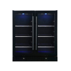 30-Inch Dual-Zone Beverage Refrigerator