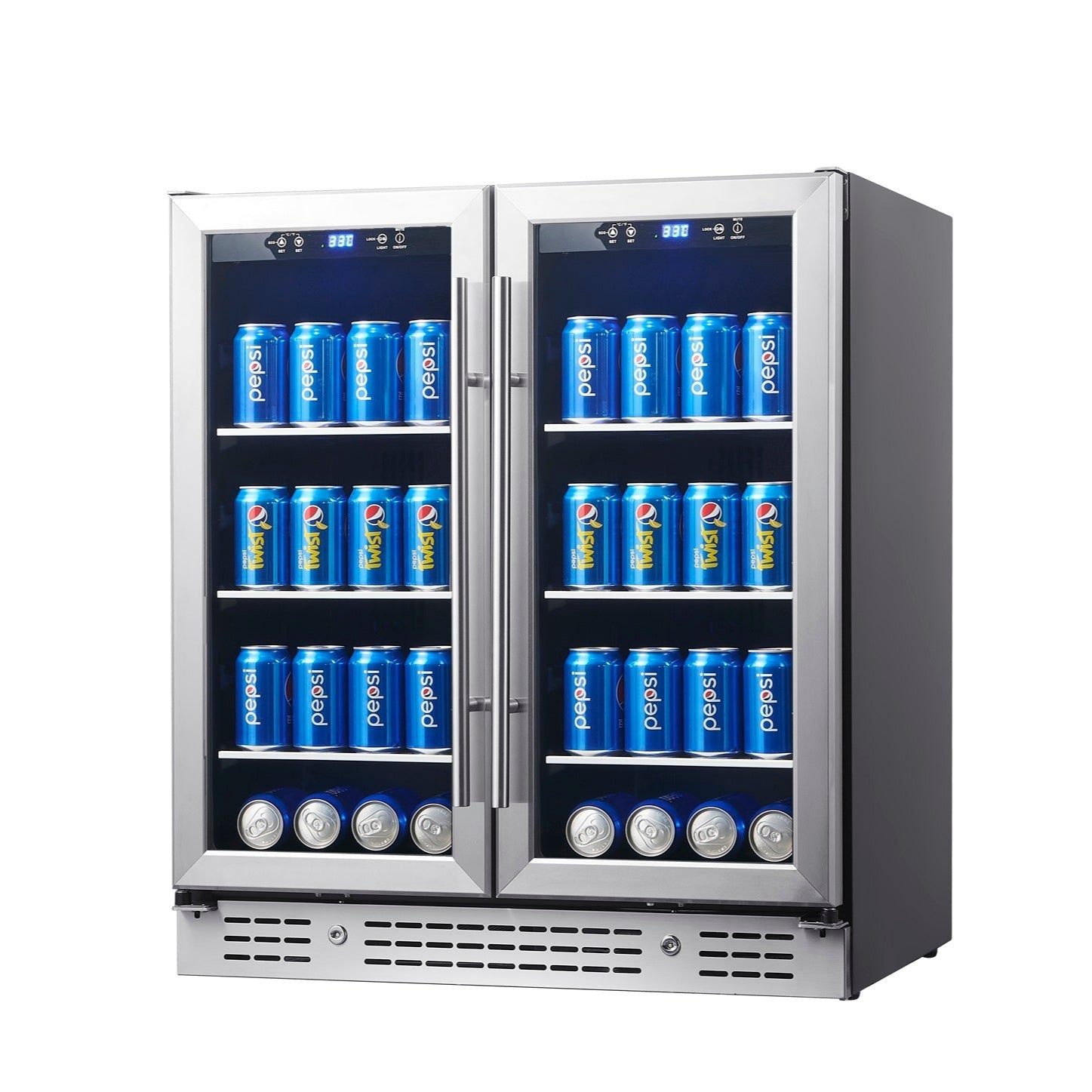 30-Inch Dual-Zone Beverage Refrigerator