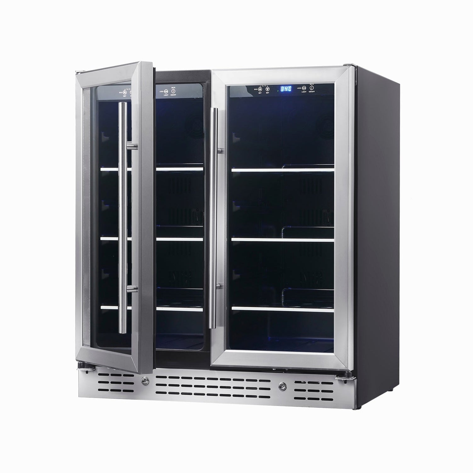 30-Inch Dual-Zone Beverage Refrigerator