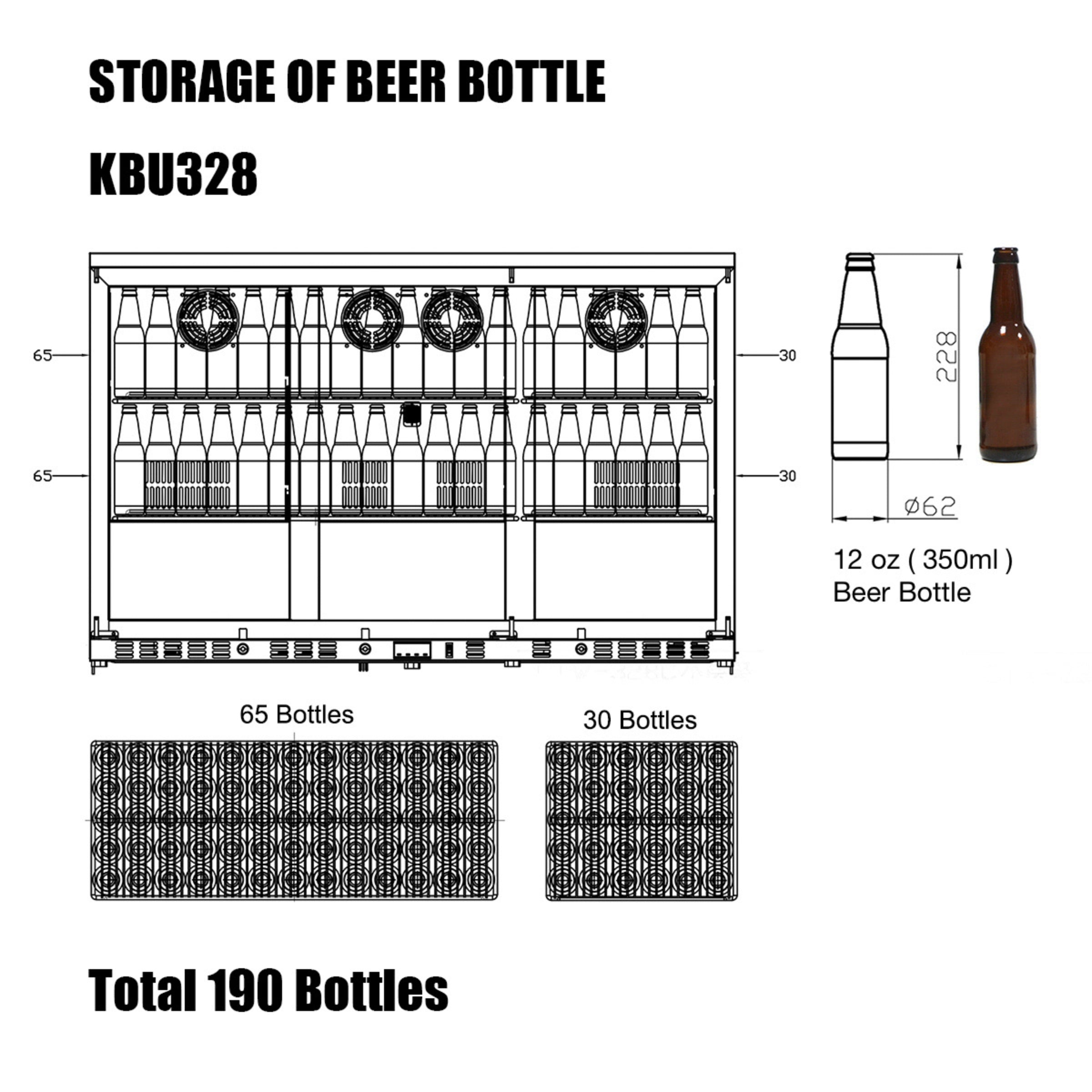 53-Inch Beverage Refrigerator