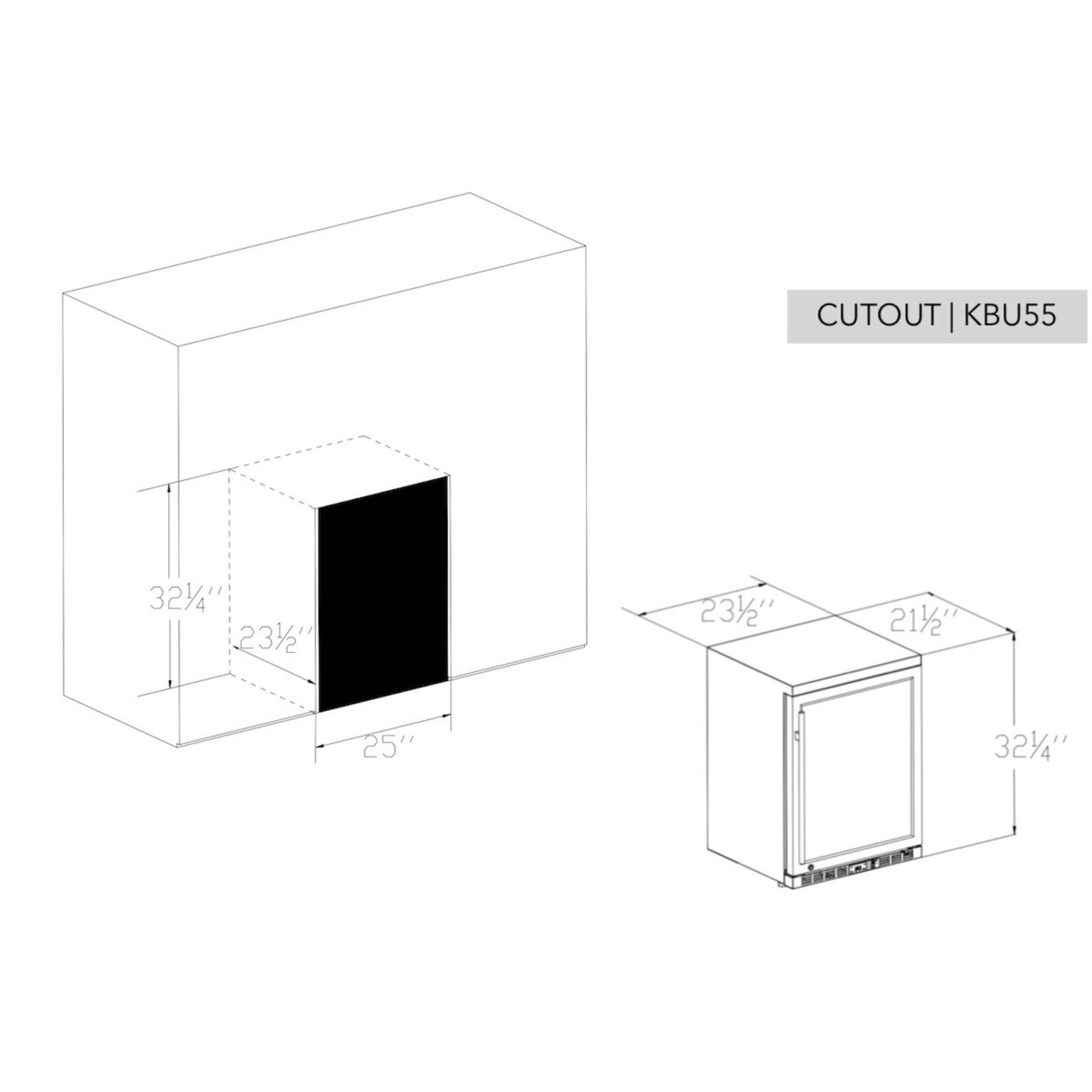 24-Inch Outdoor Beverage Refrigerator