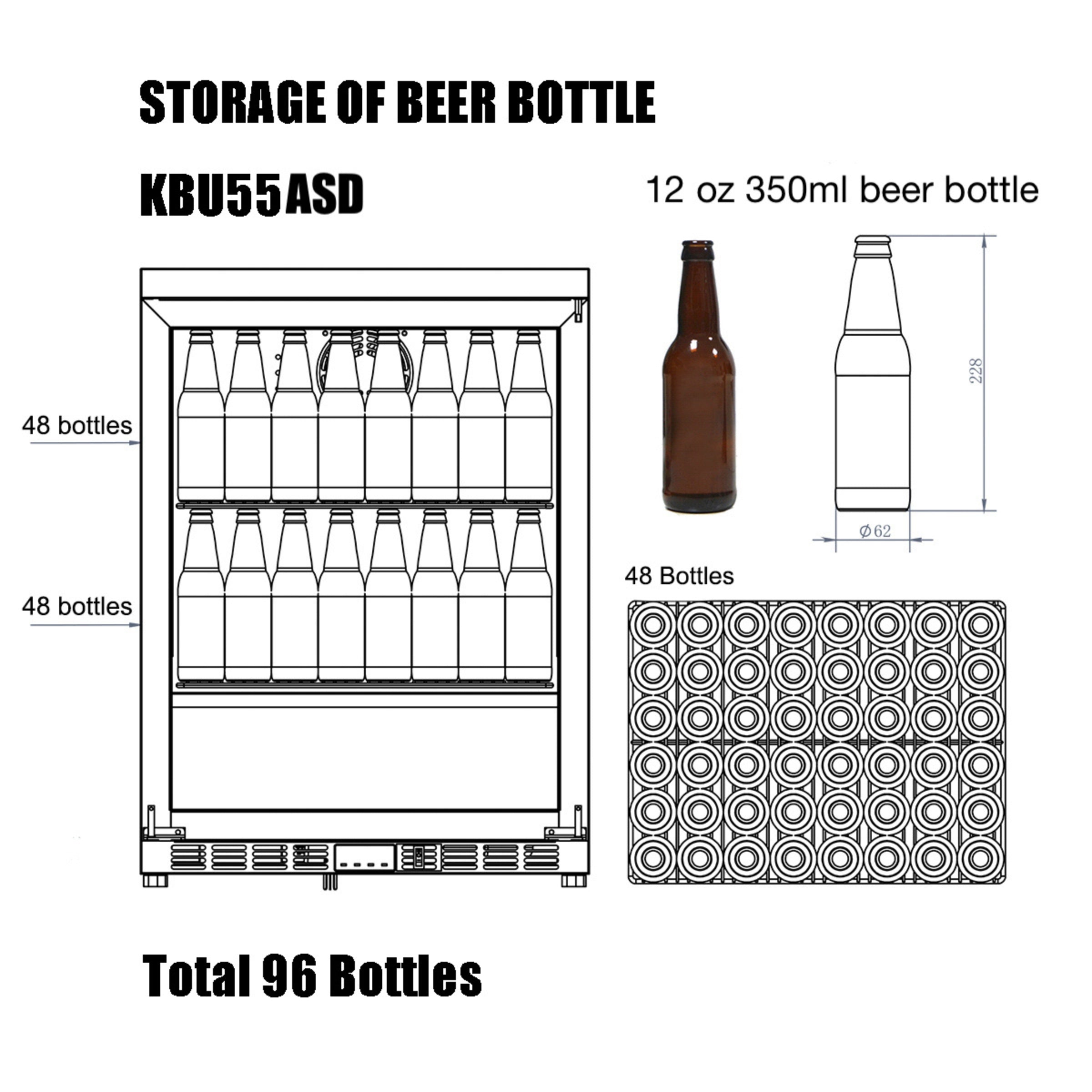 24-Inch Outdoor Beverage Refrigerator