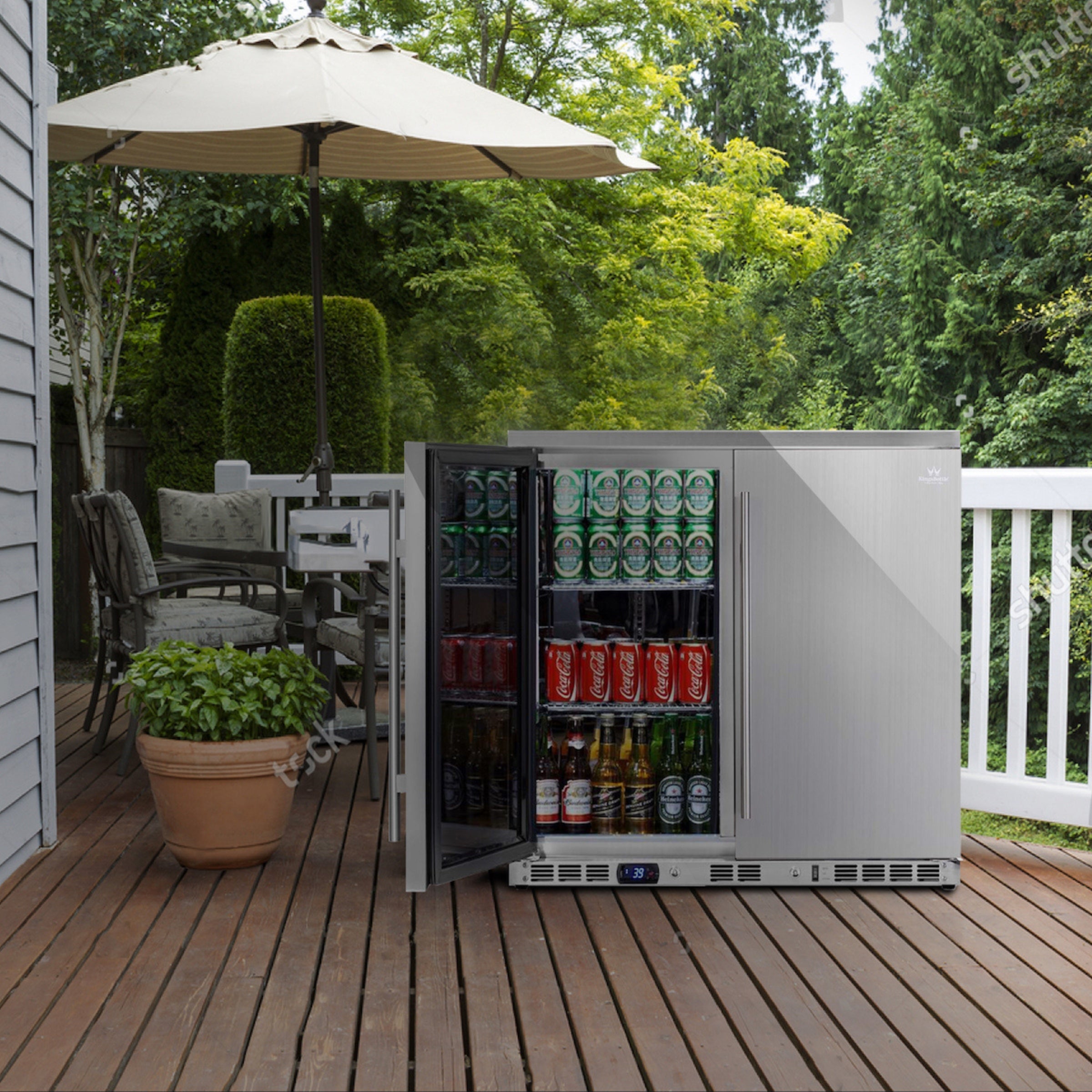 36-Inch Outdoor Beverage Refrigerator