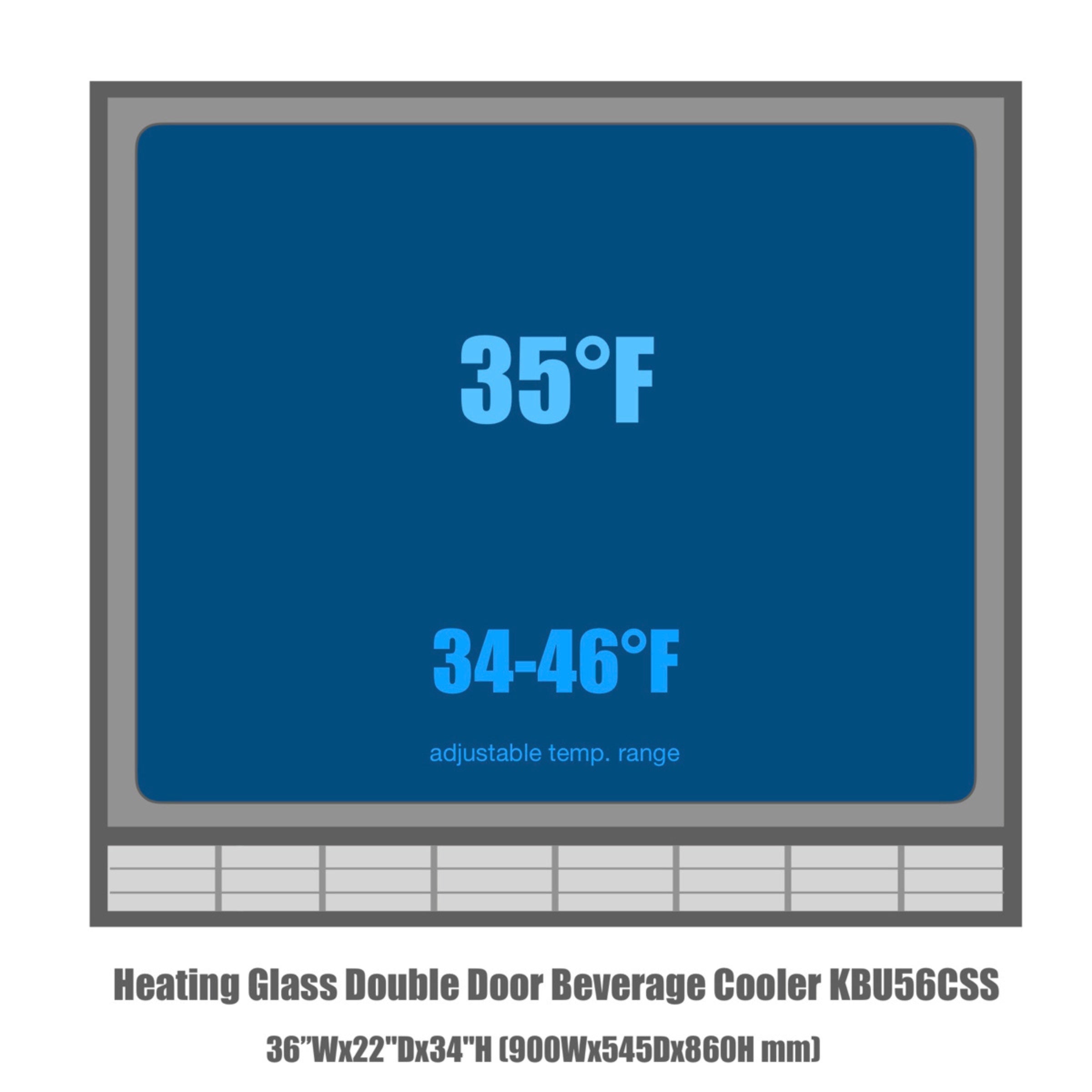 36-Inch Beverage Refrigerator