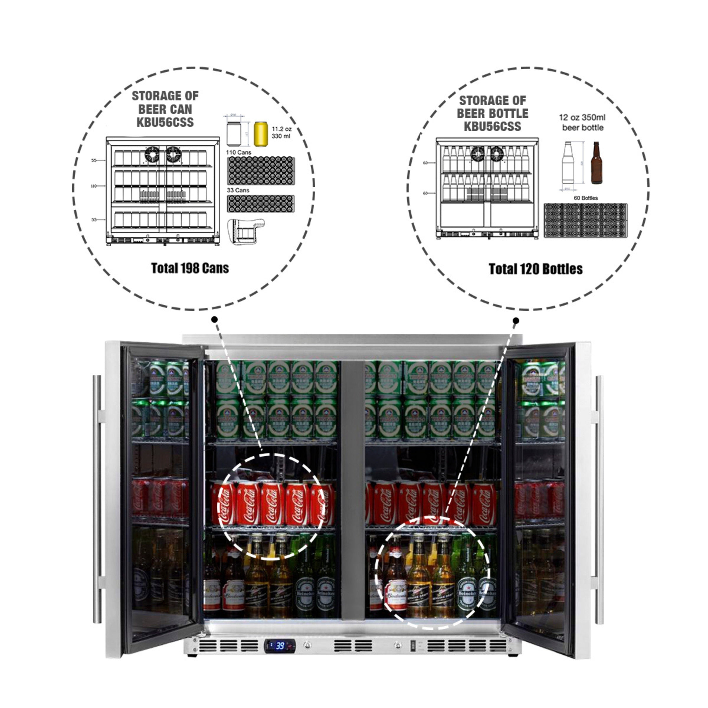 36-Inch Beverage Refrigerator