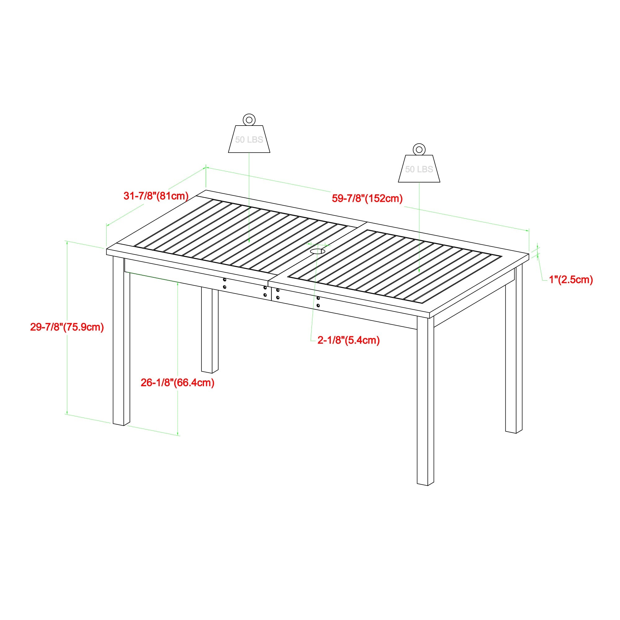 7-Piece Patio Dining Table Set
