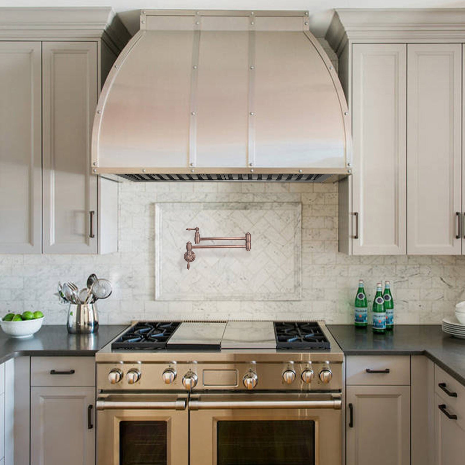 30" Range Hood Insert, Ultra Quiet Stainless Steel 6" Ducted with 600 CFM Powerful Suction