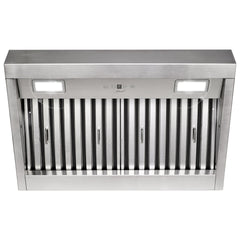 30" Range Hood Insert, Ultra Quiet Stainless Steel 6" Ducted with 600 CFM Powerful Suction