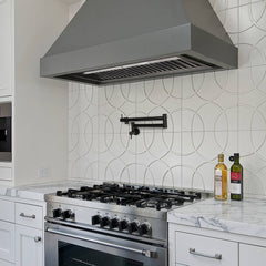 36" Range Hood Insert, Ultra Quiet Stainless Steel 6" Ducted with 600 CFM Powerful Suction