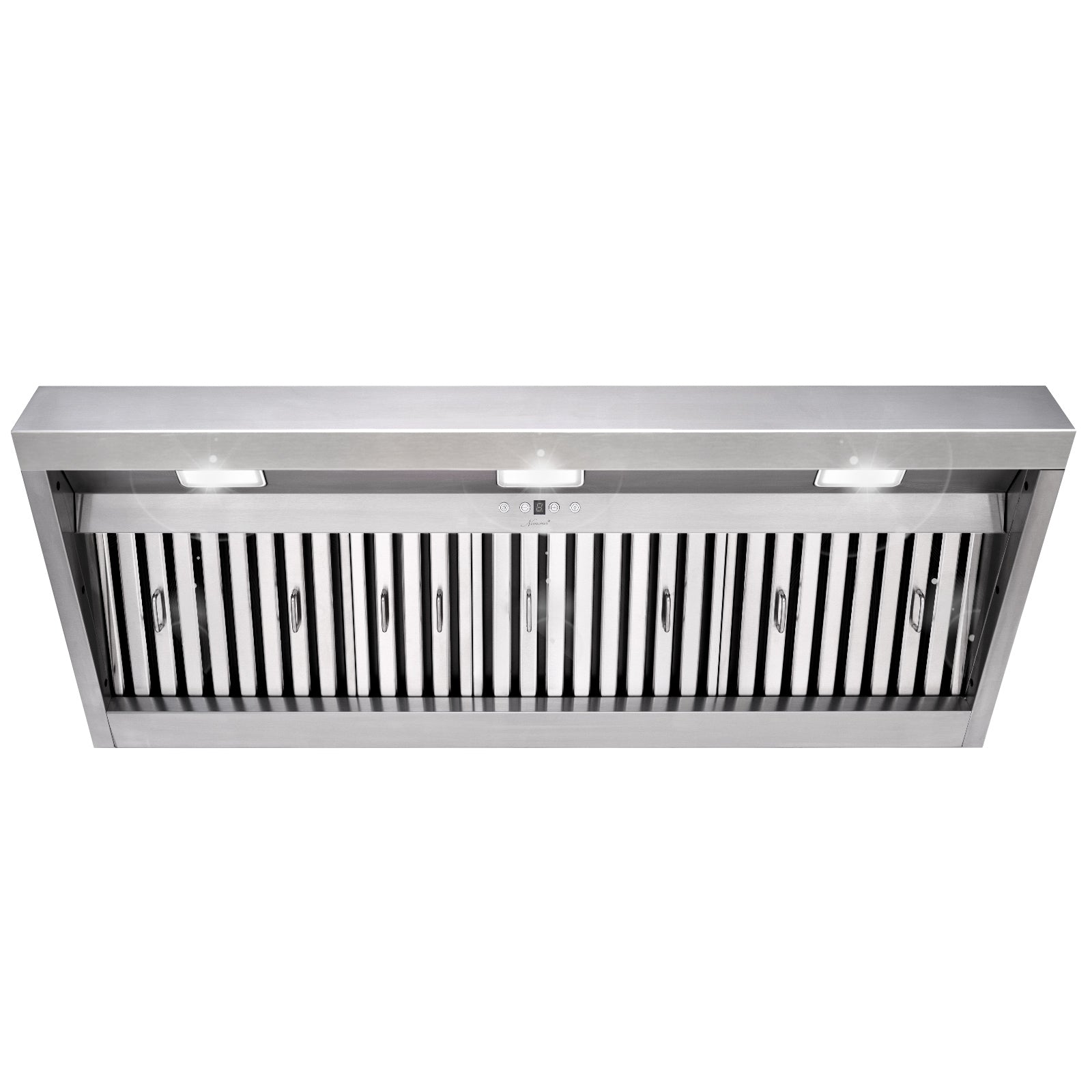 48" Range Hood Insert, Ultra Quiet Stainless Steel 8" Ducted with 1200 CFM Powerful Suction