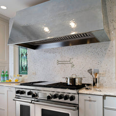 48" Range Hood Insert, Ultra Quiet Stainless Steel 8" Ducted with 1200 CFM Powerful Suction