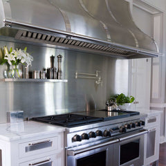 48" Range Hood Insert, Ultra Quiet Stainless Steel 8" Ducted with 1200 CFM Powerful Suction