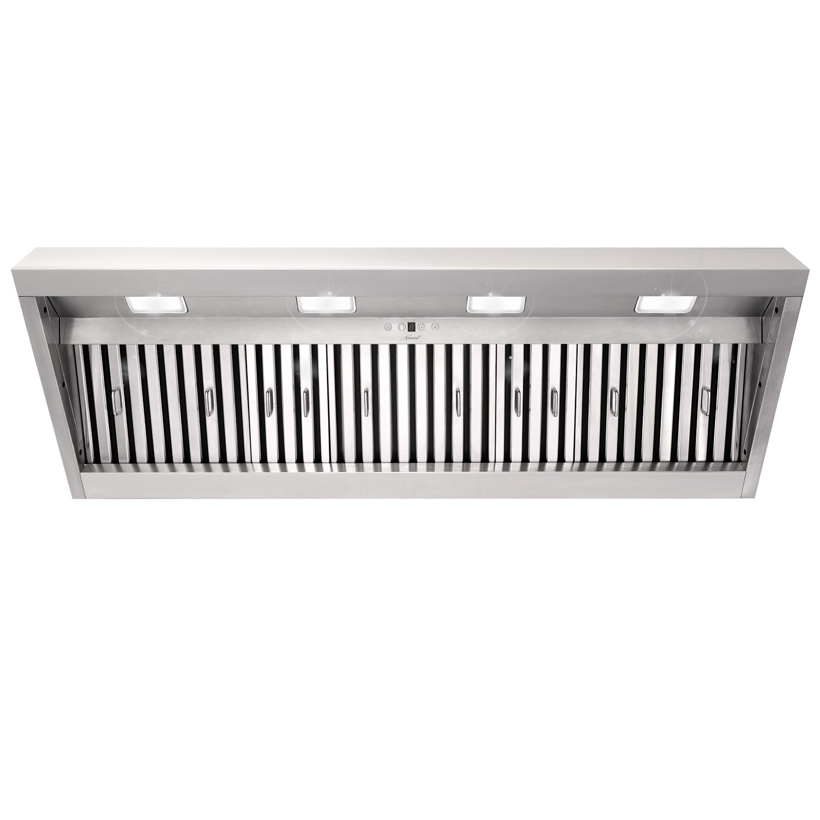 54" Range Hood Insert, Ultra Quiet Stainless Steel 8" Ducted with 1200 CFM Powerful Suction