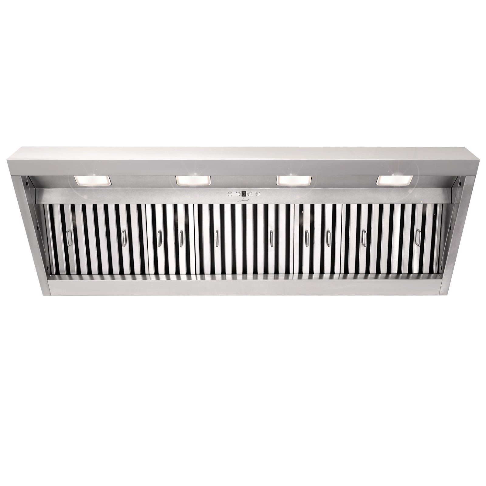 54" Range Hood Insert, Ultra Quiet Stainless Steel 8" Ducted with 1200 CFM Powerful Suction
