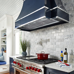 54" Range Hood Insert, Ultra Quiet Stainless Steel 8" Ducted with 1200 CFM Powerful Suction