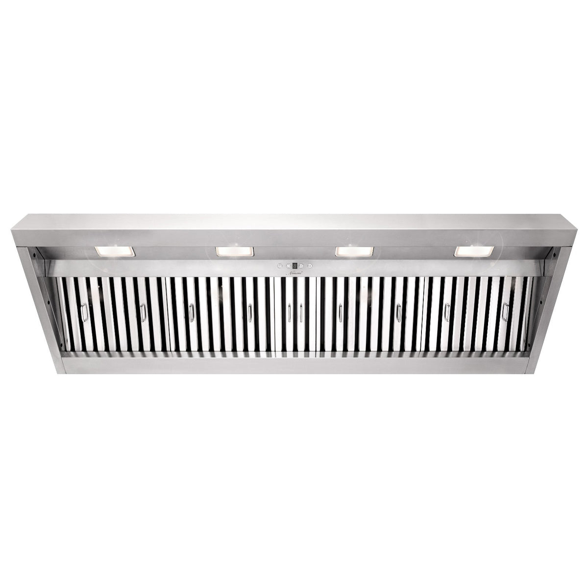 60" Range Hood Insert, Ultra Quiet Stainless Steel 8" Ducted with 1200 CFM Powerful Suction