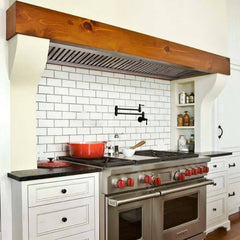60" Range Hood Insert, Ultra Quiet Stainless Steel 8" Ducted with 1200 CFM Powerful Suction
