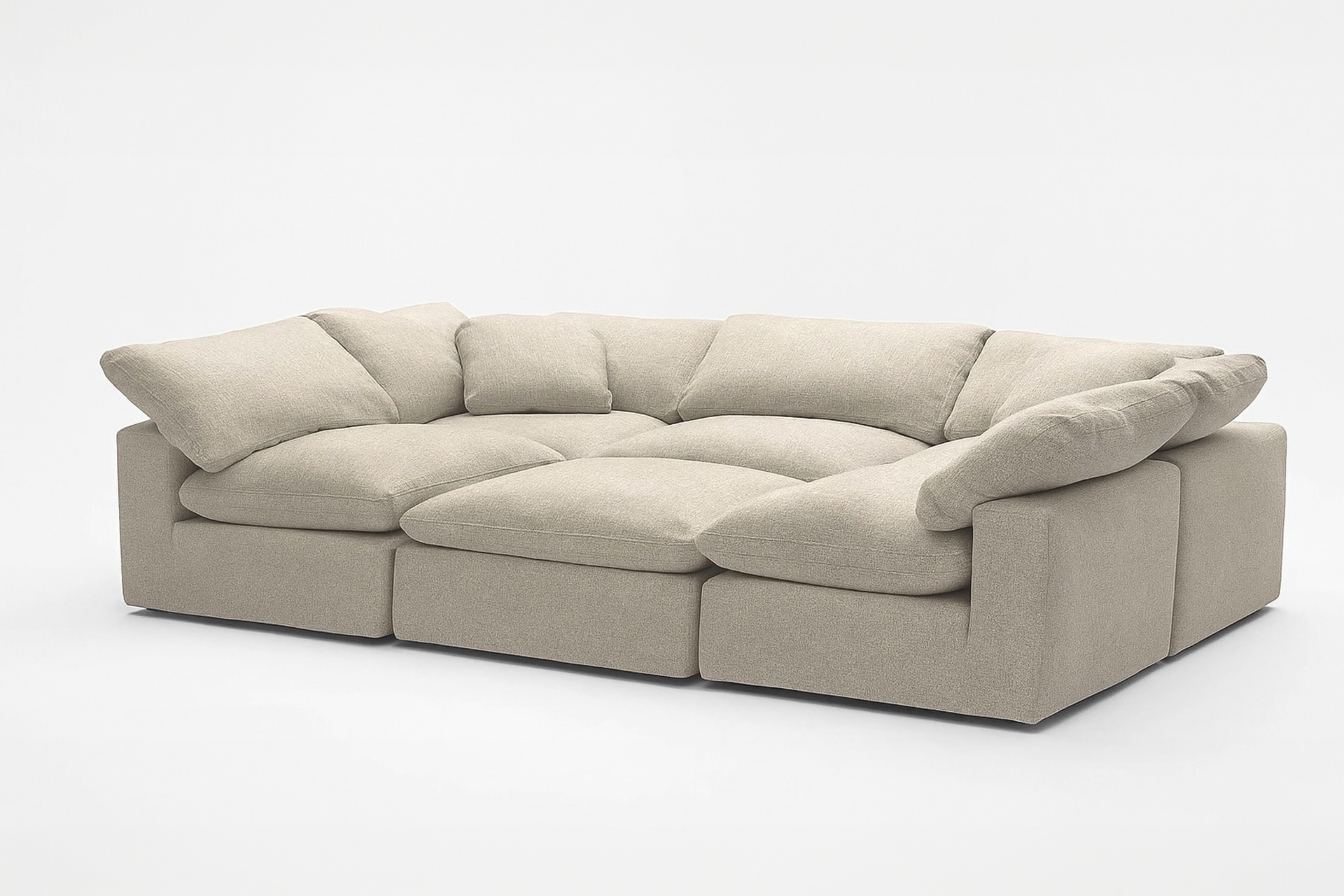 6-Cube Sectional or Iconic Movie Pit