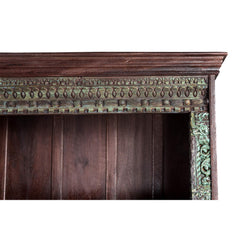 1800s Antique Door Repurposed Extra Large 89" Wide Bookcase Cabinet