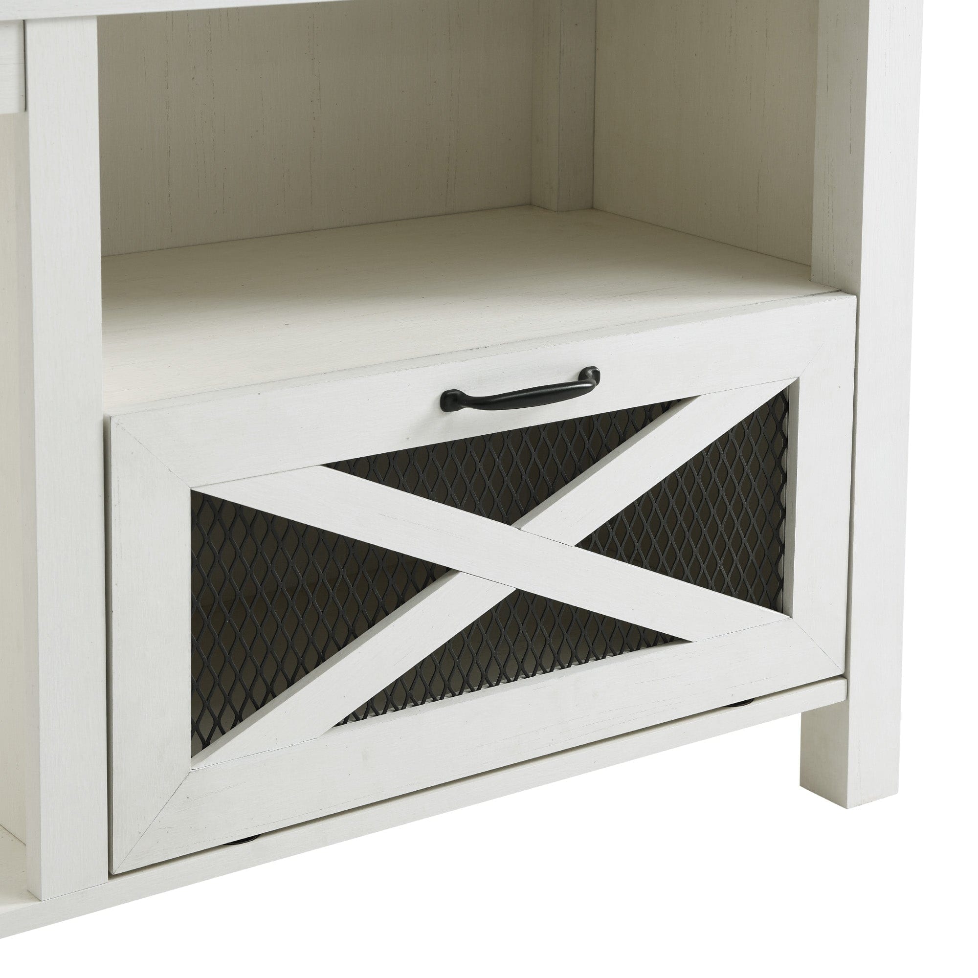 Abilene 70" Rustic Farmhouse Fireplace TV Stand