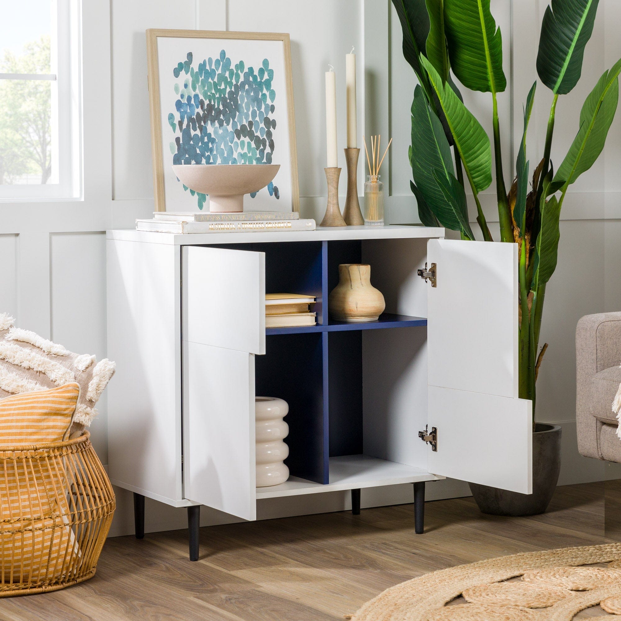 Addison Modern Color Pop Accent Cabinet