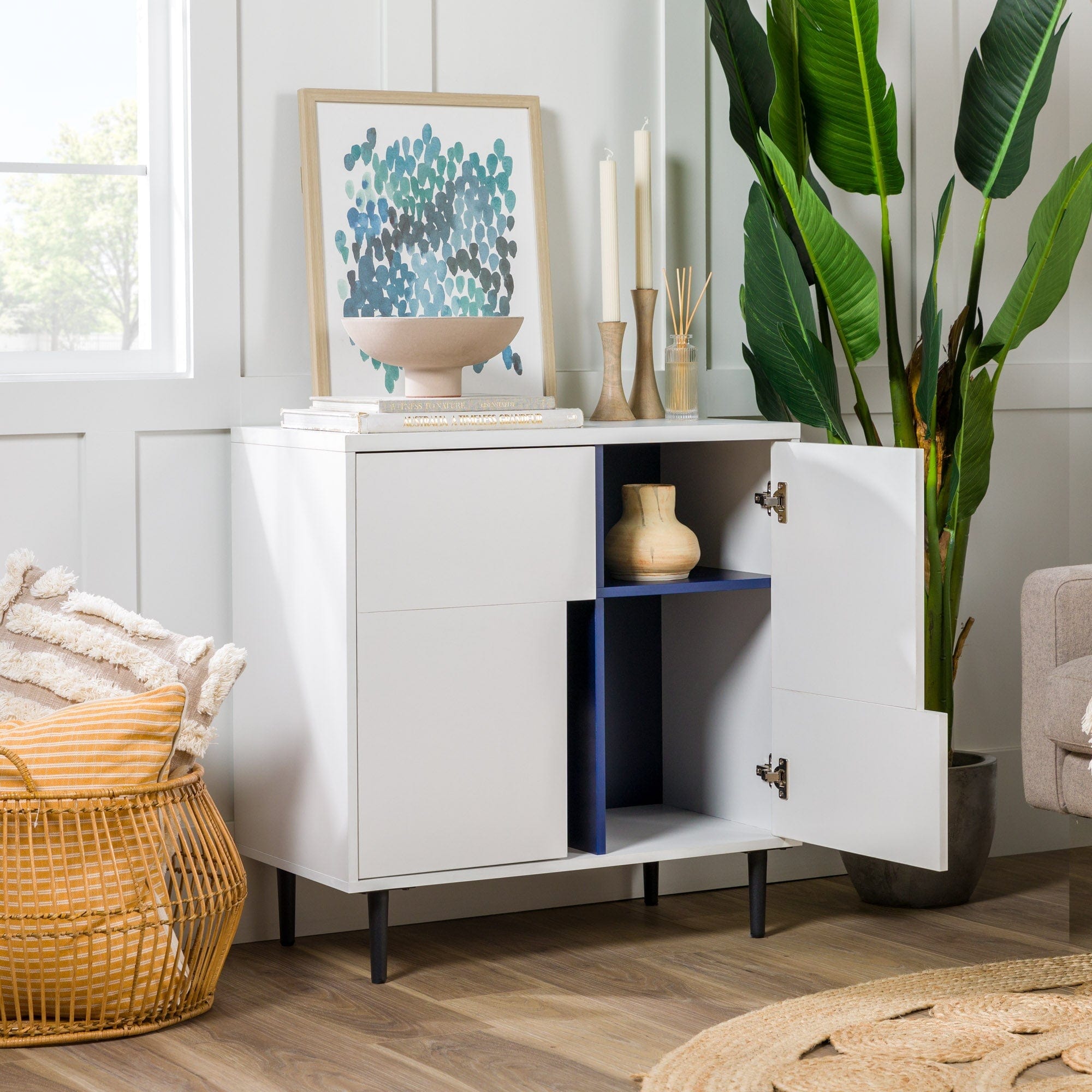 Addison Modern Color Pop Accent Cabinet