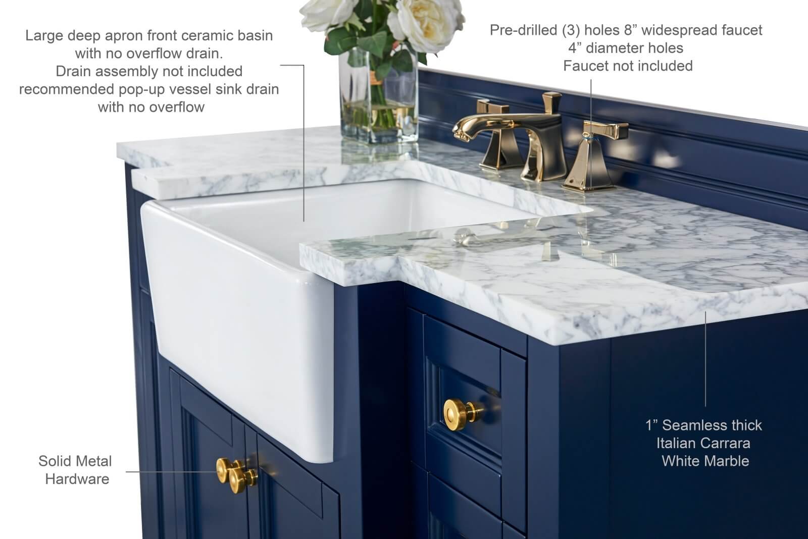 Adeline 48" Bath Vanity Set