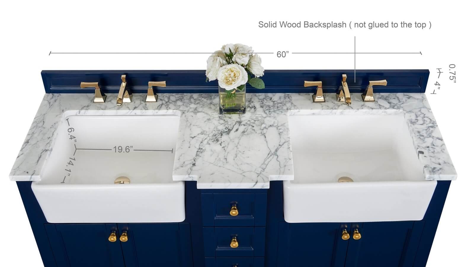 Adeline 60" Bath Vanity Set