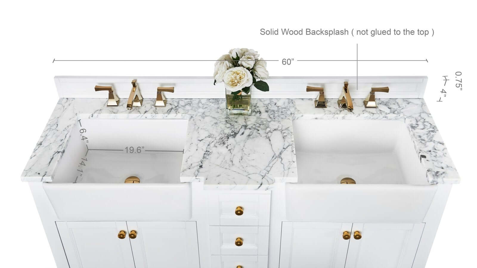 Adeline 60" Bath Vanity Set