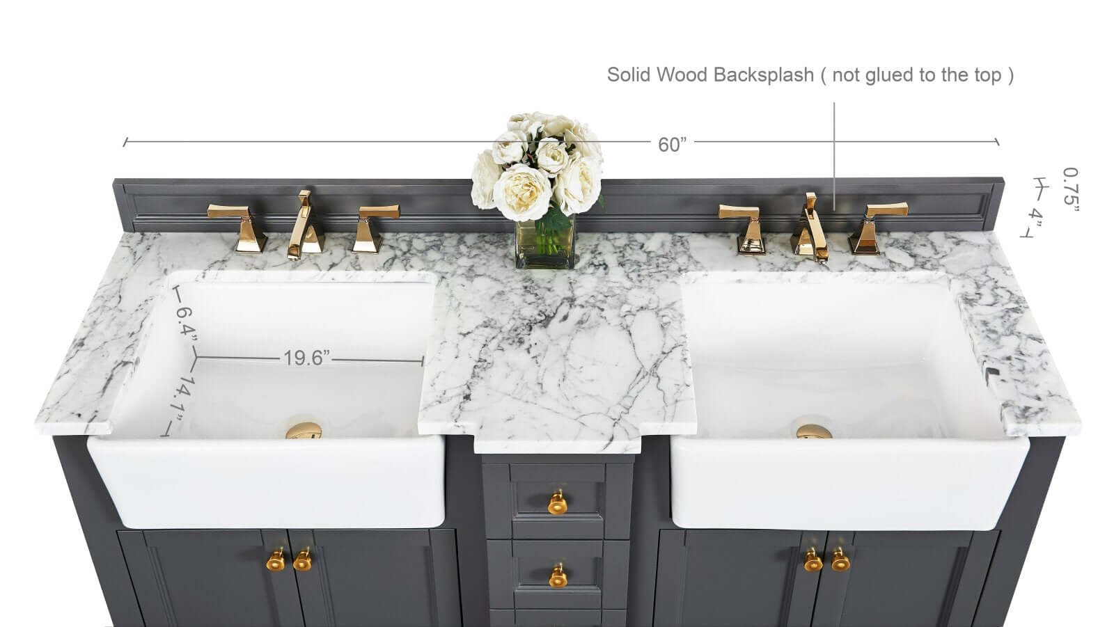 Adeline 60" Bath Vanity Set