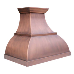 Akicon Custom Handmade Copper Range Hood for Farmhouse Style Kitchens