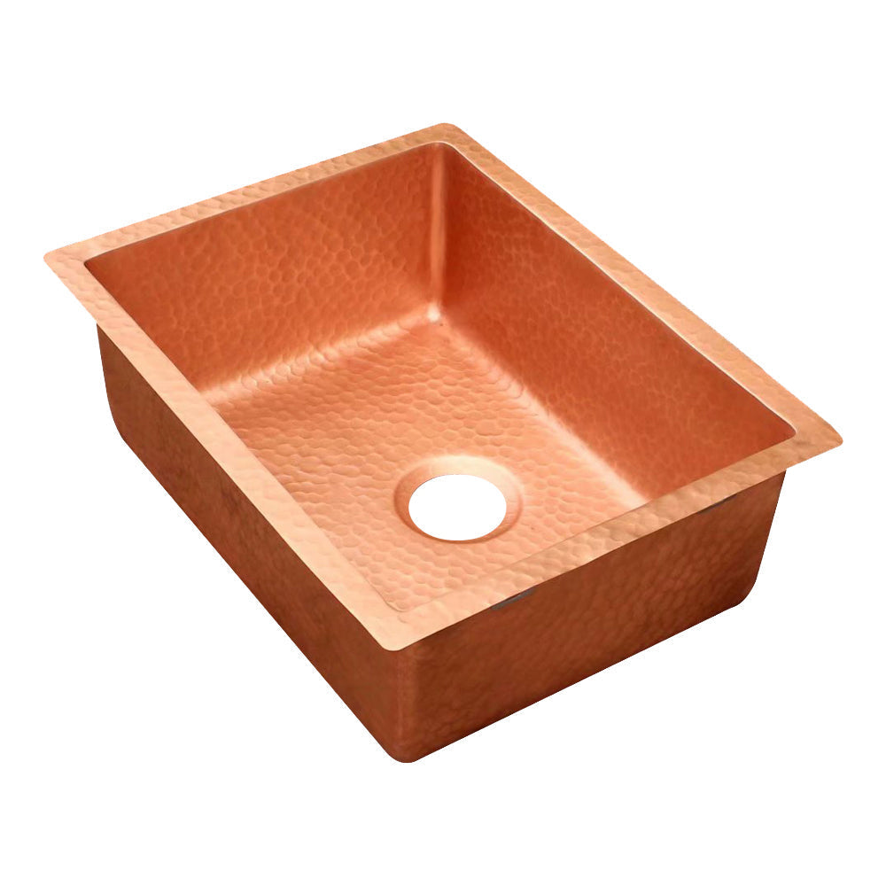 Akicon Custom Handmade Solid Copper Undermount Kitchen Sink