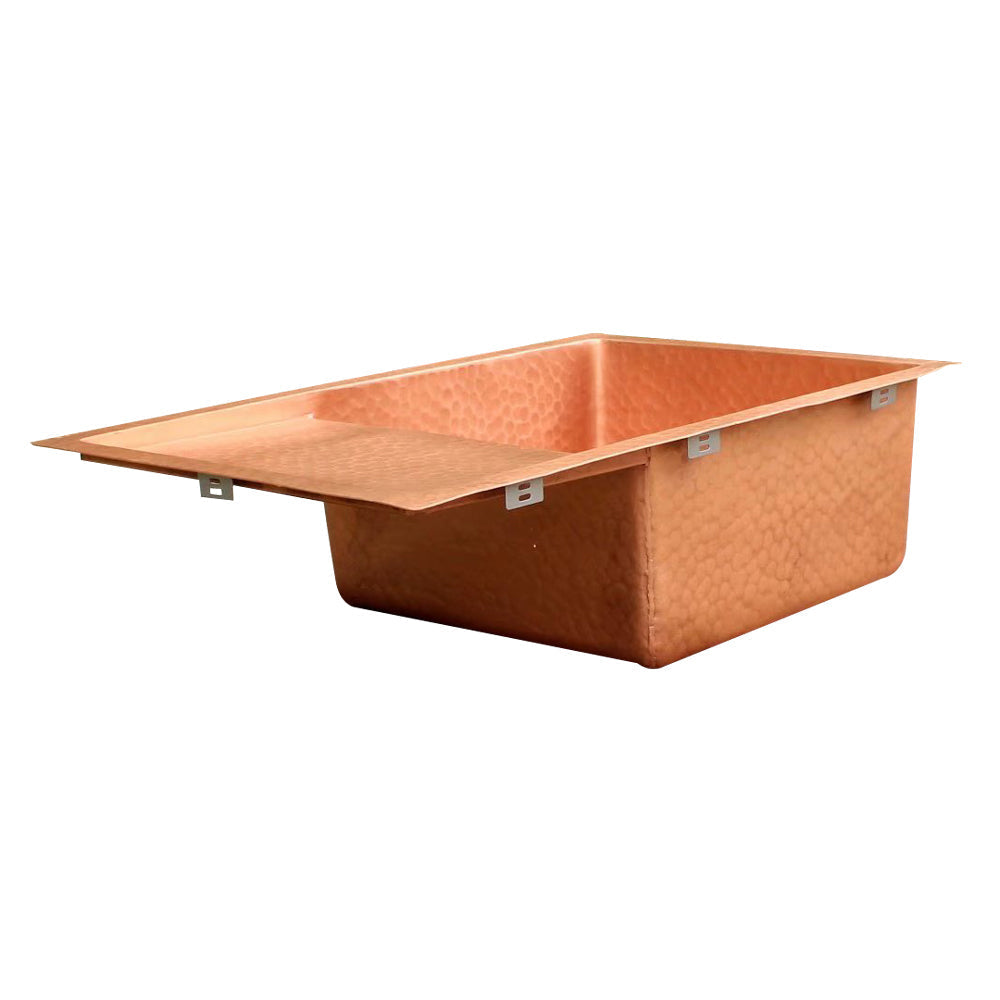 Akicon Hammered Copper Undermount Workstation Sink