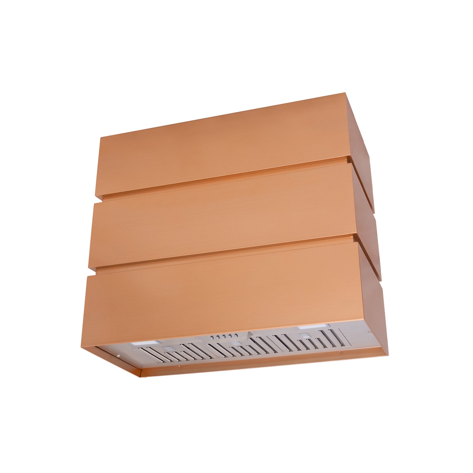 Akicon 36" Stainless Steel Wall Mount Range Hood, 3 Stacks Modern Box with 600 CFM Vent Motor