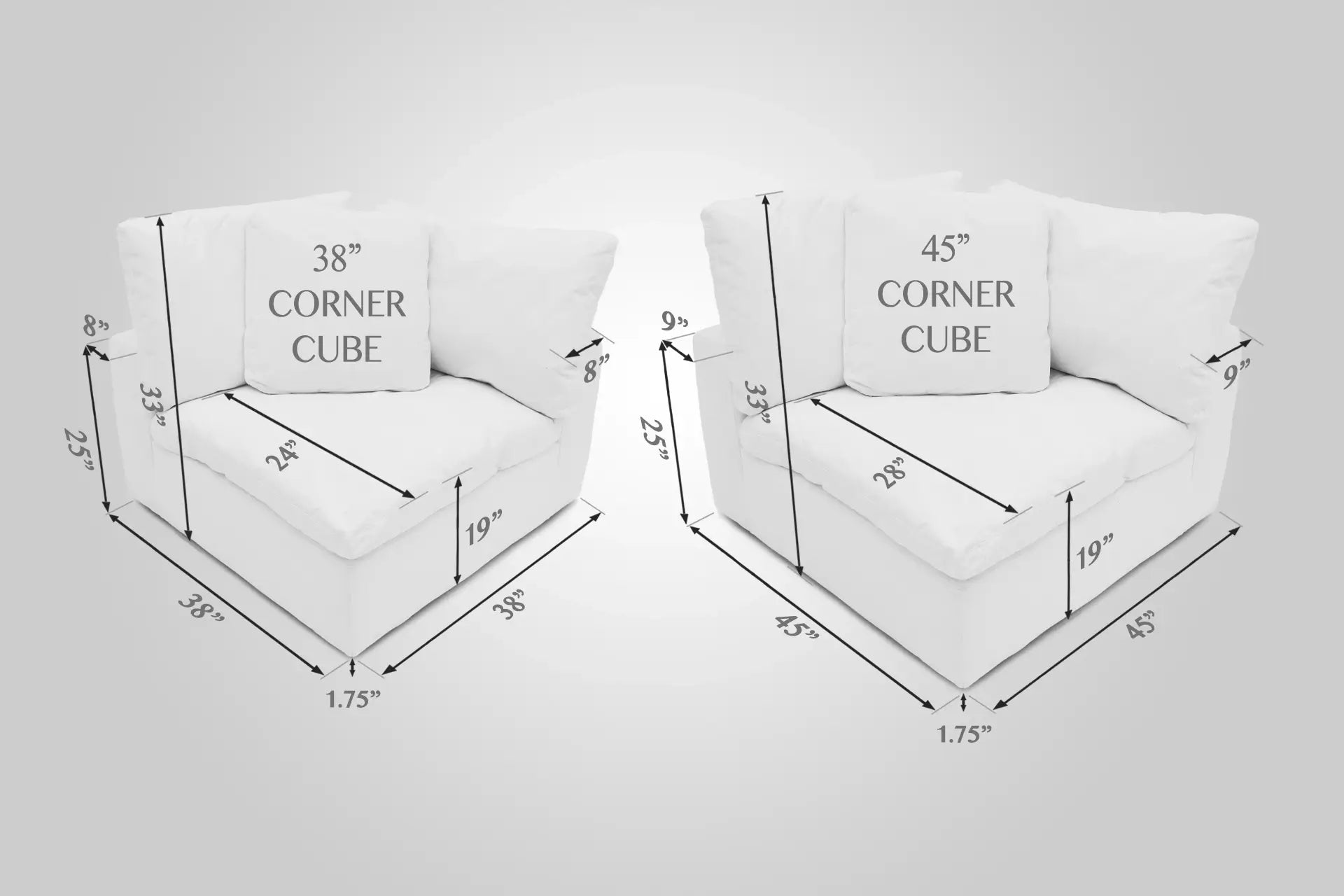 3-Cube Lover's Chaise