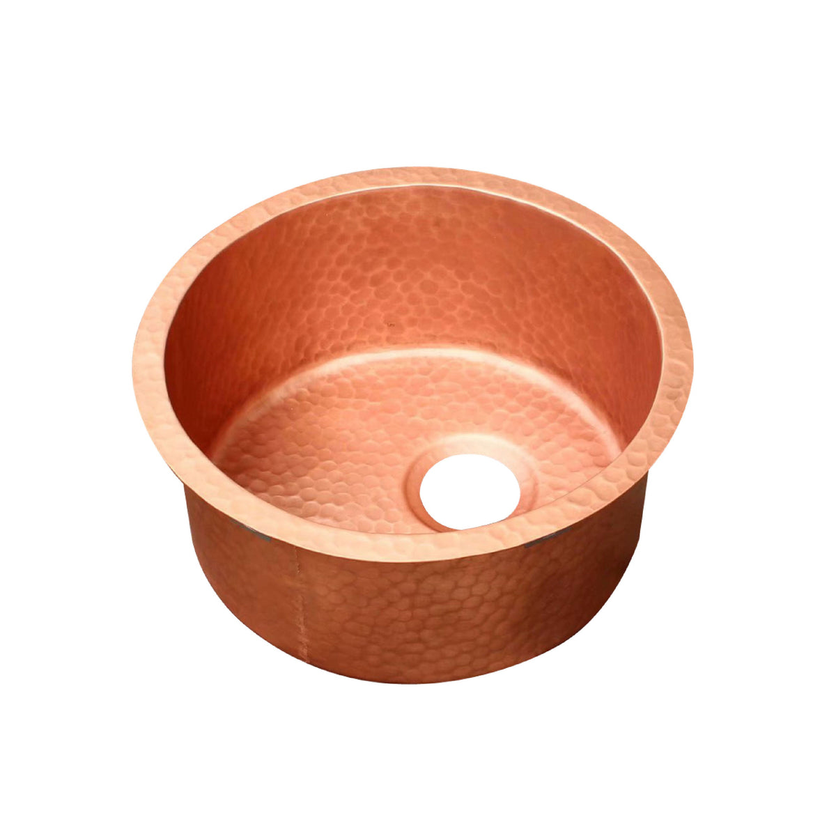 Akicon Custom Solid Copper Bar Sink Handcrafted Kitchen Prep Sink