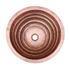 Akicon Custom Hammered Copper Bathroom Sink Artisan Copper Basin