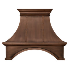 Akicon Custom Copper Range Hood Handmade with Custom Size and Finish