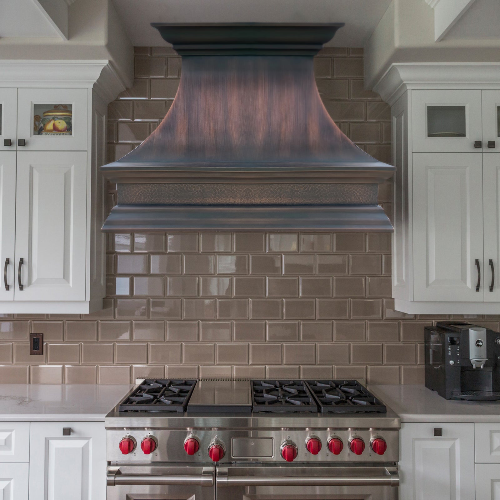 Akicon Custom Handmade Copper Range Hood Custom Kitchen Vent Hood